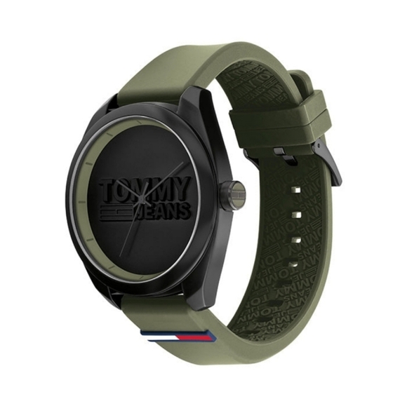 NWT Tommy Jeans Men's Quartz Watch Stainless Steel and Silicone Strap - Picture 10 of 10